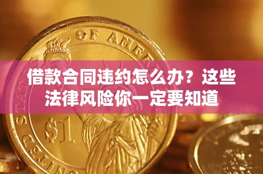 武汉借款合同违约怎么办？这些法律风险你一定要知道