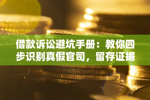 武汉借款诉讼避坑手册：教你四步识别真假官司，留存证据不踩雷