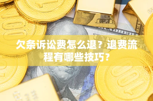武汉欠条诉讼费怎么退？退费流程有哪些技巧？