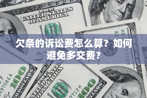 武汉欠条的诉讼费怎么算？如何避免多交费？