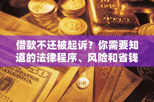 武汉借款不还被起诉？你需要知道的法律程序、风险和省钱技巧