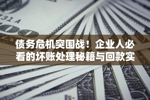 武汉债务危机突围战！企业人必看的坏账处理秘籍与回款实战指南