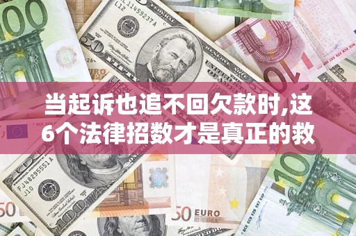武汉当起诉也追不回欠款时,这6个法律招数才是真正的救命稻草