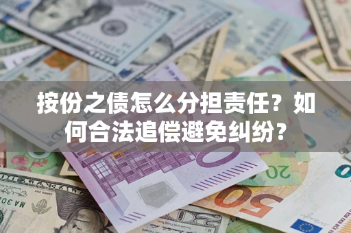 武汉按份之债怎么分担责任？如何合法追偿避免纠纷？