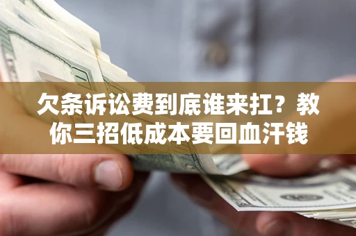 武汉欠条诉讼费到底谁来扛？教你三招低成本要回血汗钱